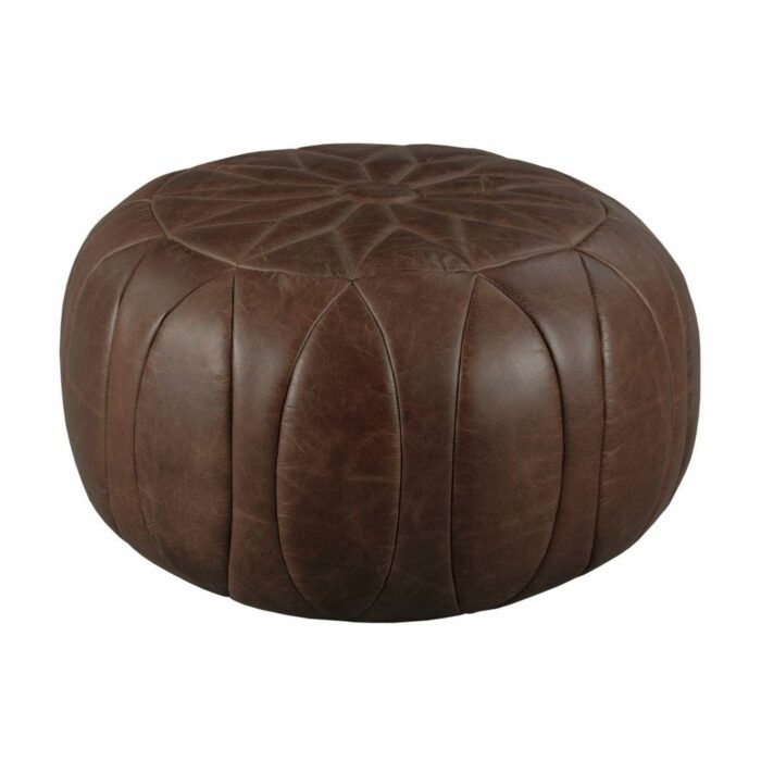 Round Sunburst Pouf