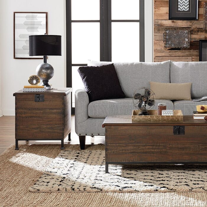 Hidden Treasures Milling Chest End Table - Image 2
