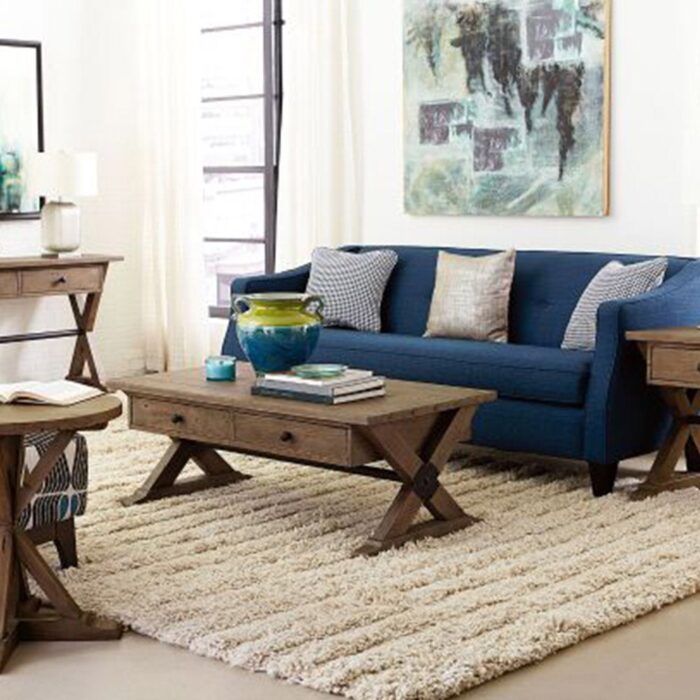 Reclamation Place Trestle Rectangular Cocktail Table - Image 2