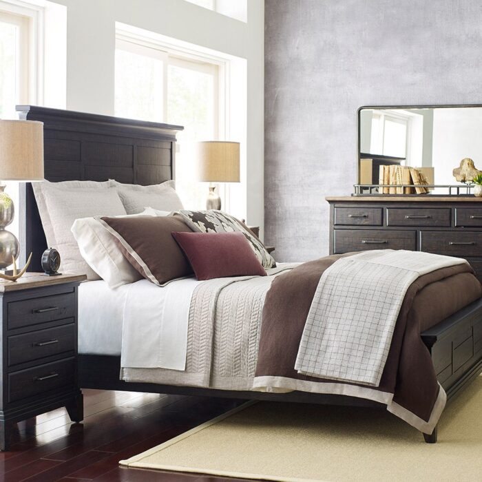 Plank Road King Jessup Dark Panel Bed - Image 2