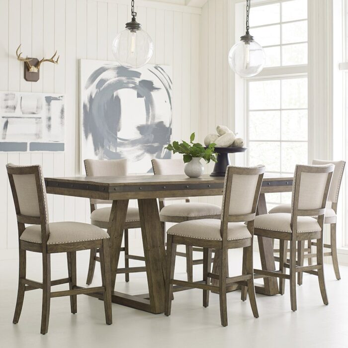 Plank Road Kimler Counter Height Table Stone Finish - Image 2
