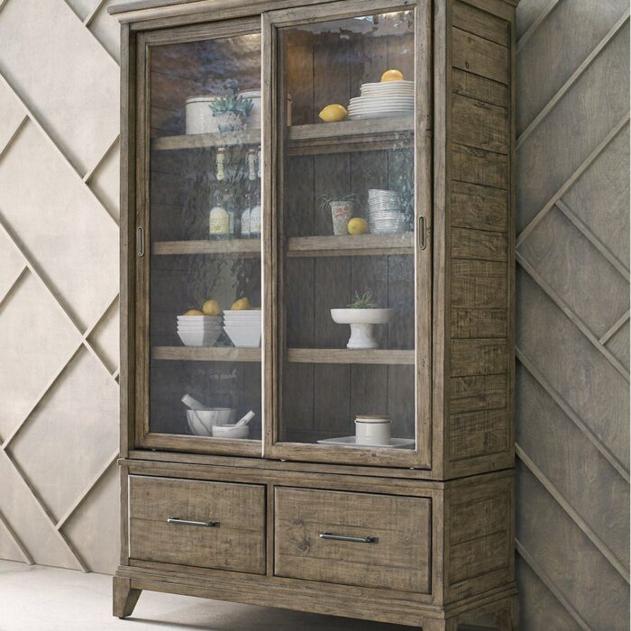 Plank Road Darby Display Cabinet with Deck and Base - Image 2