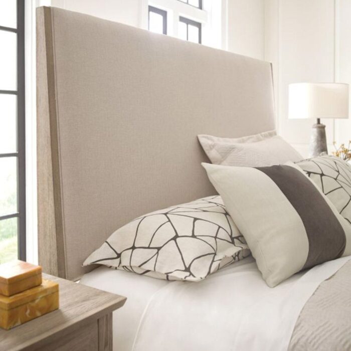 Symmetry Queen Incline Fabric with High Footboard Bed - Image 2