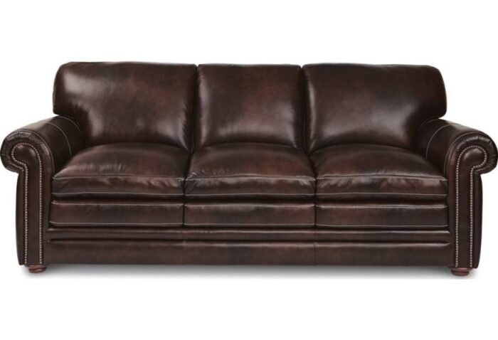 Conway Traditional Leather Sofa