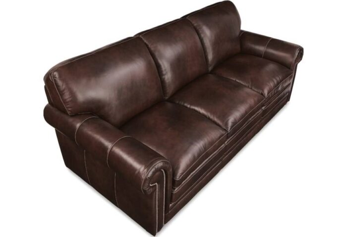 Conway Traditional Leather Sofa - Image 2