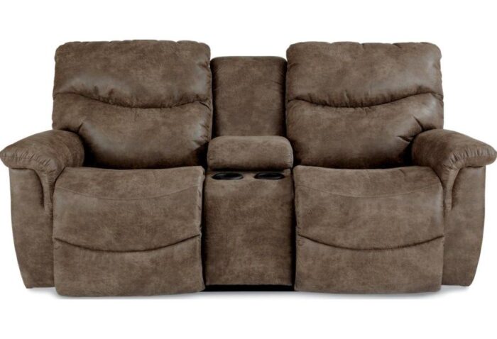 James Reclining Loveseat w/ Console